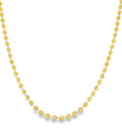 14KT GOLD DIAMOND CUT BALL CHAIN NECKLACE