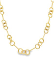 14KT YELLOW GOLD ROUND LINK NECKLACE