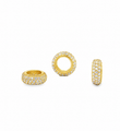 14KT YELLOW GOLD DIAMOND RONDELLES