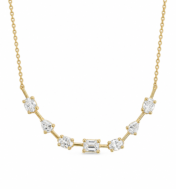 14KT GOLD DIAMOND NECKLACE