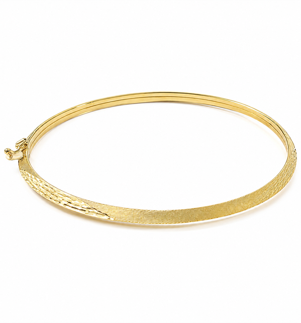 14KT YELLOW GOLD BANGLE