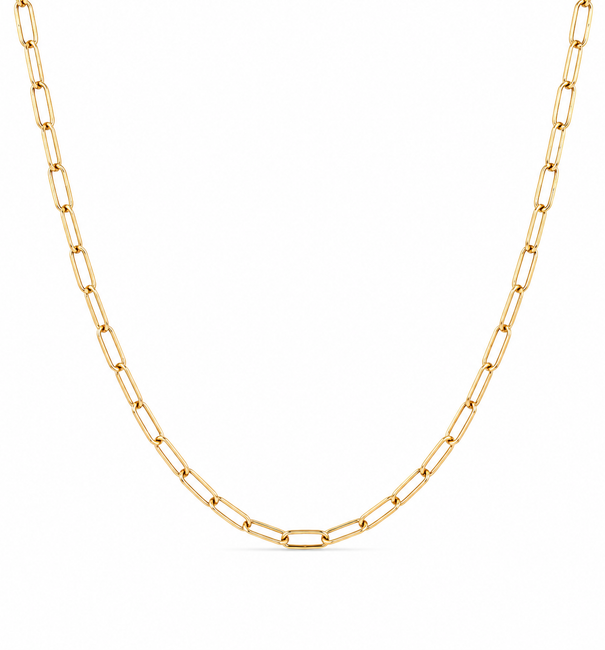 14KT YELLOW GOLD LINK NECKLACE