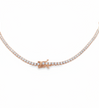 18KT ROSE GOLD DIAMOND NECKLACE