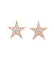14KT ROSE GOLD DIAMOND STAR EARRING