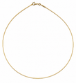 14KT YELLOW GOLD ROUND OMEGA NECKLACE