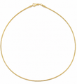 14KT YELLOW GOLD ROUND OMEGA NECKLACE