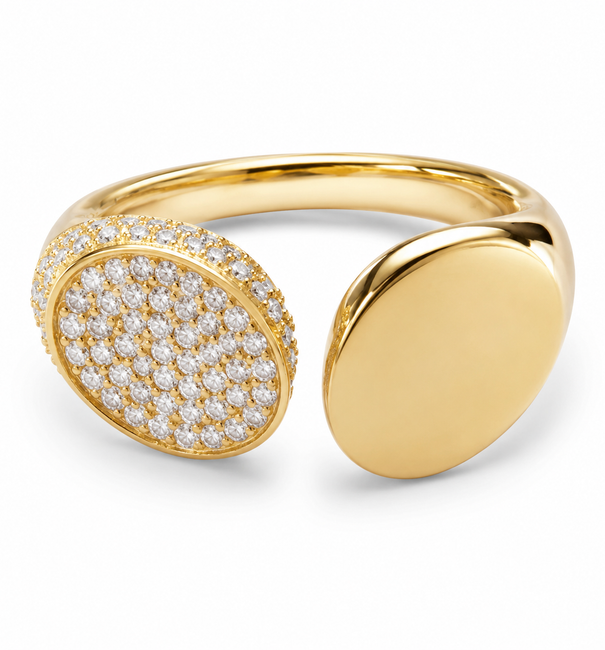 14KT YELLOW GOLD DIAMOND RING