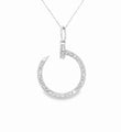 14KT WHITE GOLD DIAMOND NAIL PENDANT