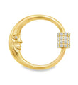 14KT YELLOW GOLD DIAMOND LOCK