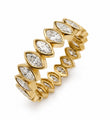14KT GOLD BEZELED DIAMOND RING