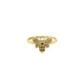14KT GOLD DIAMOND BEE RING